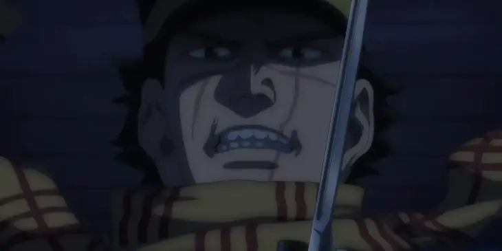 Sugimoto em cena da temporada final de Golden Kamuy