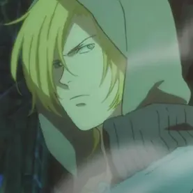 Ash Lynx em cena da adaptação em anime de Banana Fish