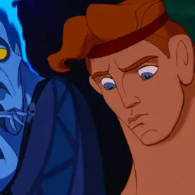 O vilão Hades e o herói Hércules