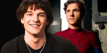 Mason Thames e Tom Holland como Homem-Aranha