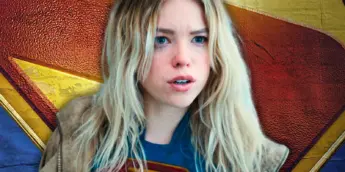 Milly Alcock com uniforme da Supergirl