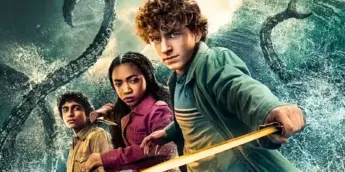 Percy Jackson, Annabeth e Grover em ação