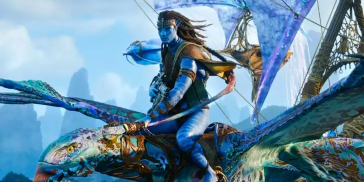 Jake Sully em guerra em Avatar Fogo e Cinzas