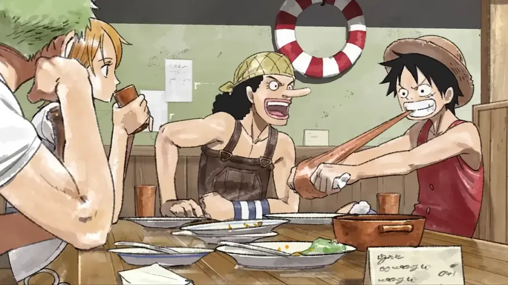 Chapéus de Palha em arte conceitual de The One Piece