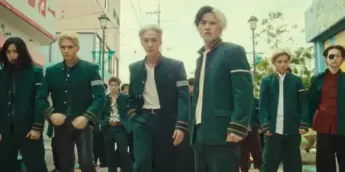 Cena do filme live-action de Wind Breaker
