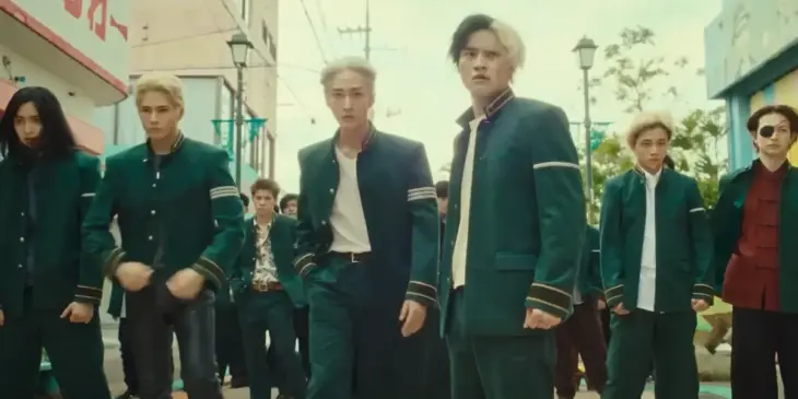 Cena do filme live-action de Wind Breaker