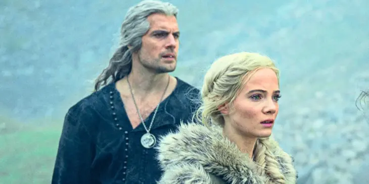Freya Allen e Henry Cavill em The Witcher
