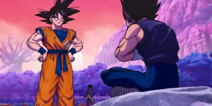 Goku e Vegeta em Dragon Ball Super: Super-Herói