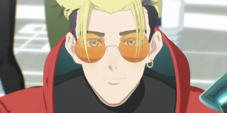 Vash em cena de TRIGUN STARGAZE