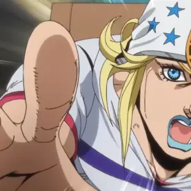 Johnny Joestar em cena de JoJo's Bizarre Adventure: Steel Ball Run