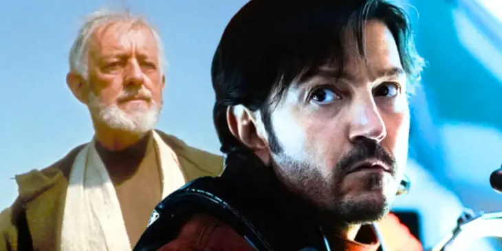 Alec Guinness e Diego Luna na saga Star Wars