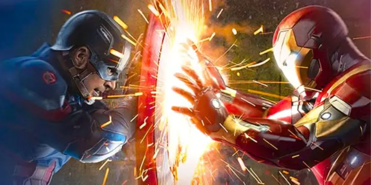 Capitão América e Homem de Ferro no MCU