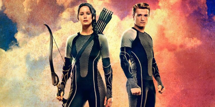 Katniss e Peeta em Jogos Vorazes