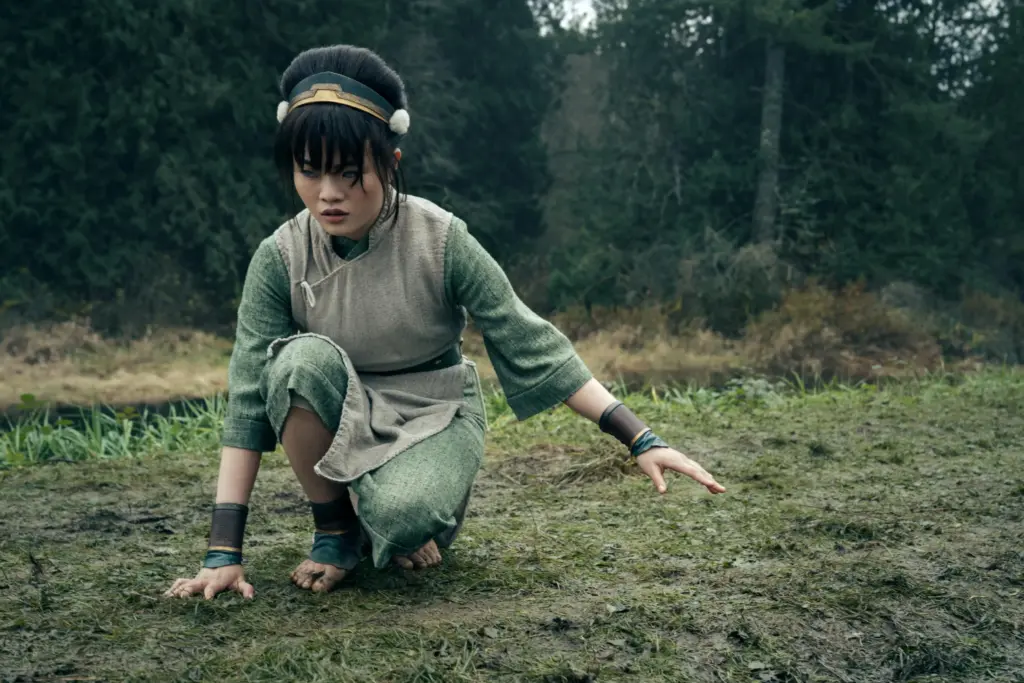 Miya Cech como Toph na 2ª temporada de Avatar: O Último Mestre do Ar