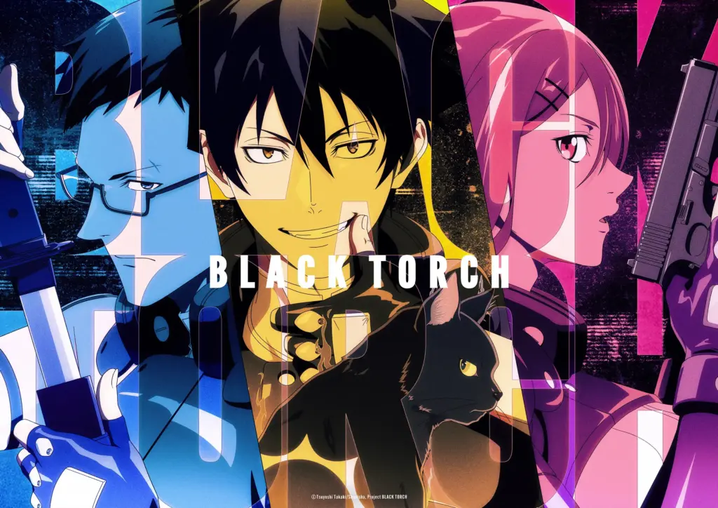 Arte promocional da adaptação em anime de Black Torch