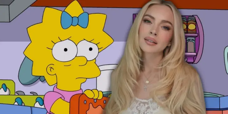 Maggie, de Os Simpsons, e Lindsay Lohan