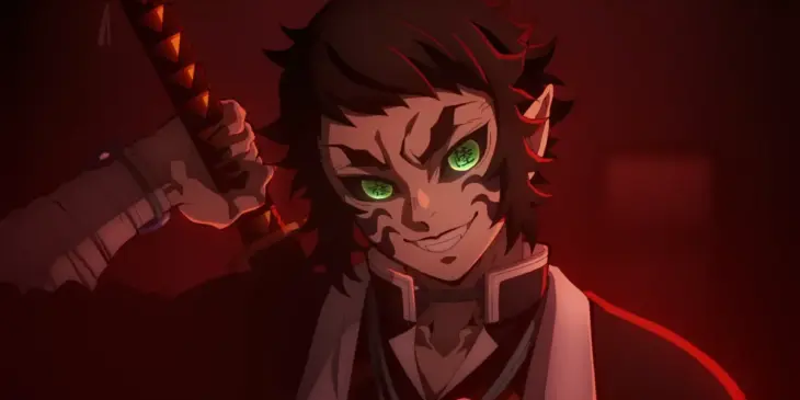 Kaigaku em cena de Demon Slayer: Castelo Infinito