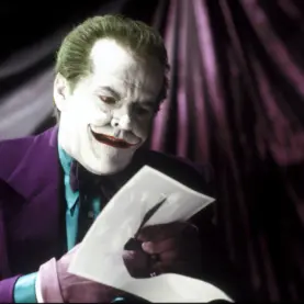 Jack Nicholson como o Coringa em Batman (1989)
