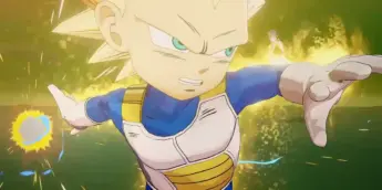 Vegeta no DLC de Daima em Dragon Ball Z: Kakarot