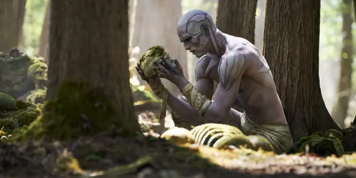 Jacob Elordi em Frankenstein, de Guillermo del Toro