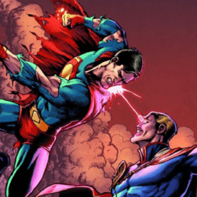 Superman e Capitão Pátria se enfrentam em arte oficial de crossover da DC com The Boys
