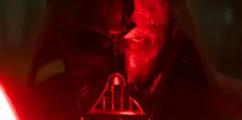 Hayden Christensen caracterizado como Darth Vader