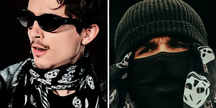 O ator Timothée Chalamet e o rapper EsDeeKid