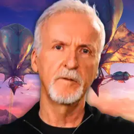 James Cameron e cenário de Avatar Fogo e Cinzas