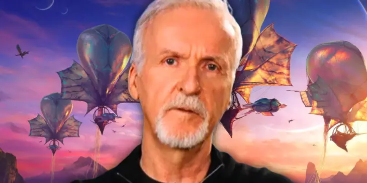 James Cameron e cenário de Avatar Fogo e Cinzas