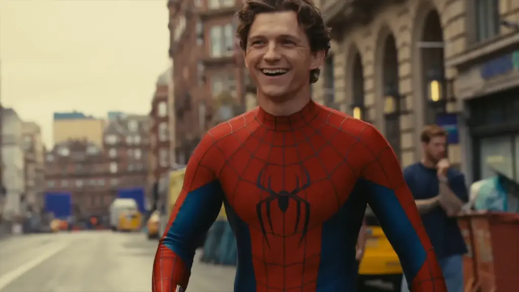 Tom Holland no set de Homem-Aranha: Um Novo Dia
