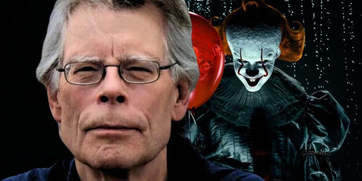 Stephen King e Pennywise em IT Bem-Vindos a Derry