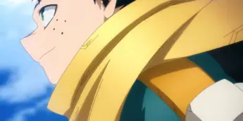 Deku em cena do final de My Hero Academia
