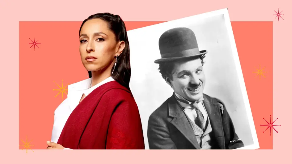 Oona Chaplin e seu avô, Charlie Chaplin