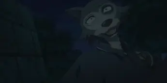 Legoshi em cena da temporada final de Beastars: O Lobo Bom