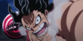 Luffy na forma Snakeman em cena de One Piece