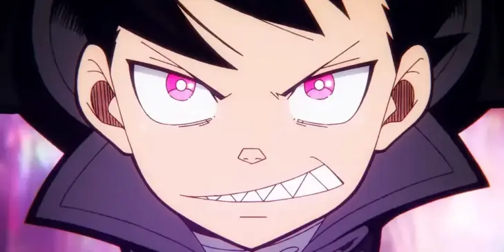 Shinra em cena da temporada final de Fire Force