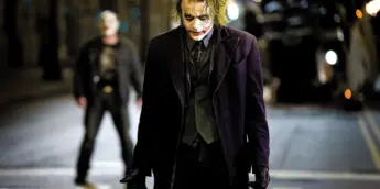Heath Ledger como Coringa em Batman: O Cavaleiro das Trevas