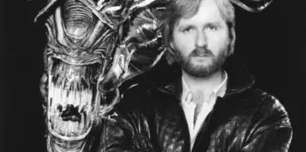 James Cameron no set de Aliens: O Resgate
