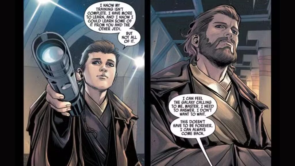 Anakin quase desistindo da Ordem Jedi