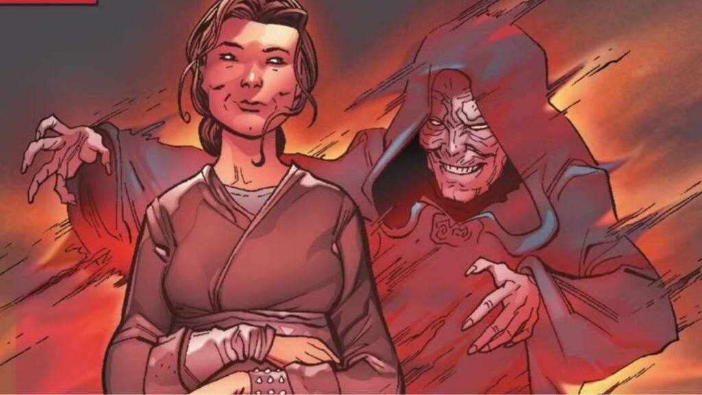 Palpatine influenciando o ventre de Shmi em Star Wars