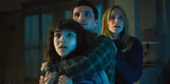 Josh Hutcherson e colegas de elenco em Five Nights At Freddys 2