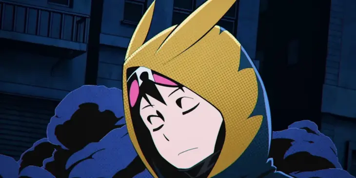 Koichi na abertura da 2ª temporada de My Hero Academia: Vigilantes