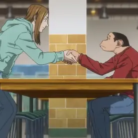 Lucy e Charlie em cena do Episódio 1 de O Incidente de Darwin