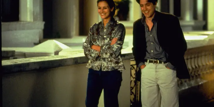 Julia Roberts e Hugh Grant em Um Lugar Chamado Notting Hill