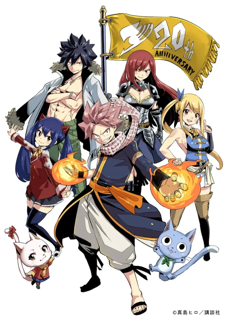 Ilustração especial de 20º aniversário de Fairy Tail