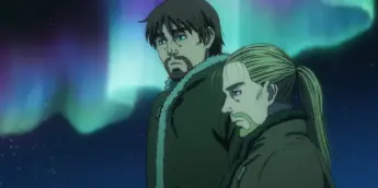 Einar e Thorfinn em cena de Vinland Saga
