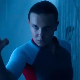 Eleven usando poderes em final de Stranger Things