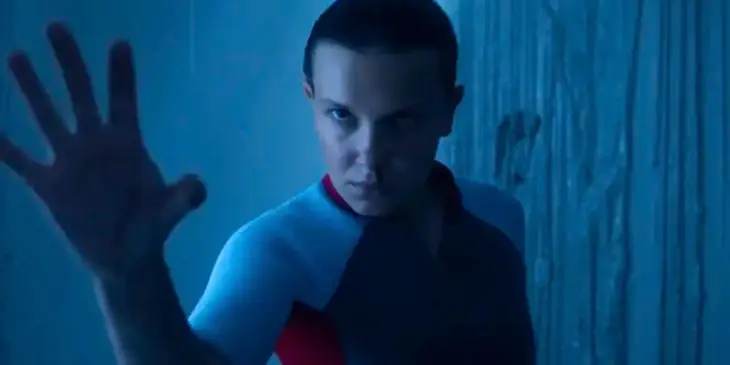 Eleven usando poderes em final de Stranger Things