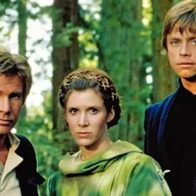 Han Solo, Leia e Luke em Star Wars