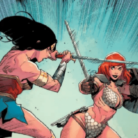 DC revela prévia de luta entre Mulher-Maravilha e Red Sonja